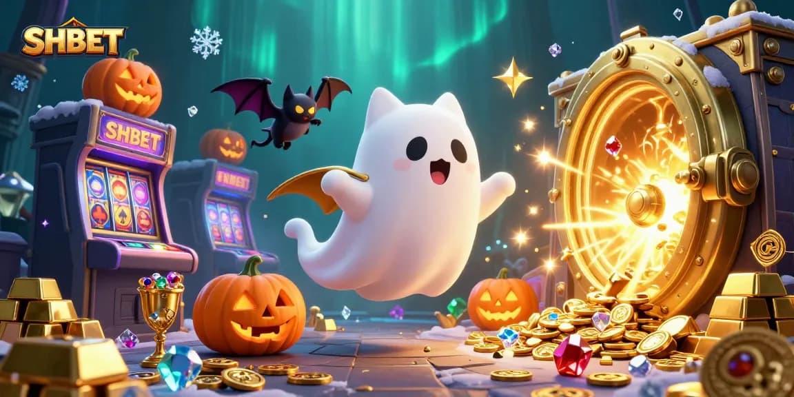 Win big at SHBET with this captivating haunted casino scene featuring ghostly characters.