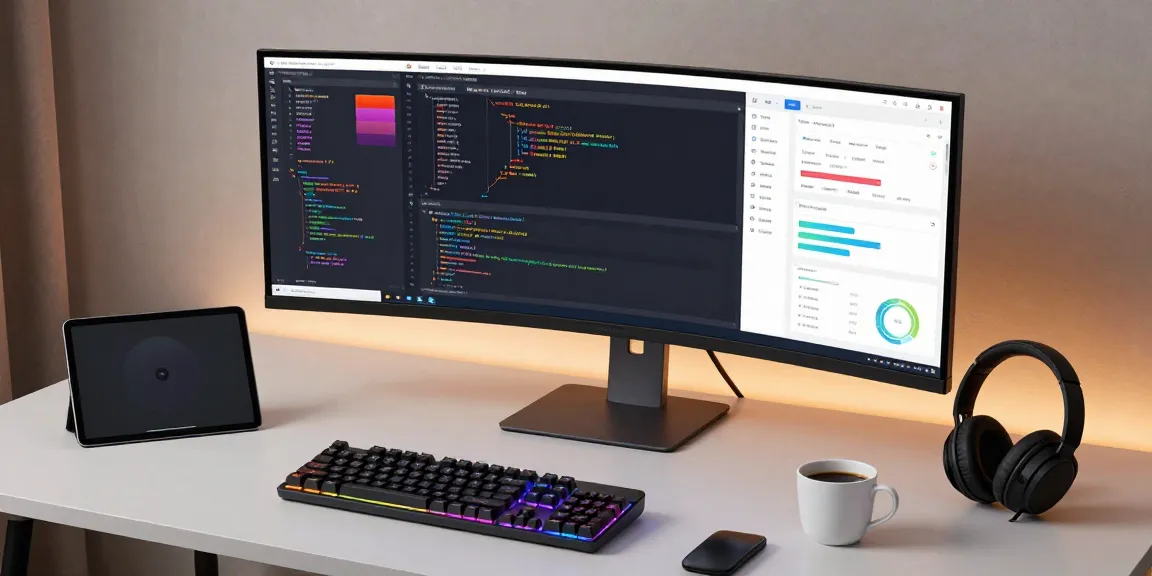 mb668u Technology blog developer workspace with modern coding tools and analytics.