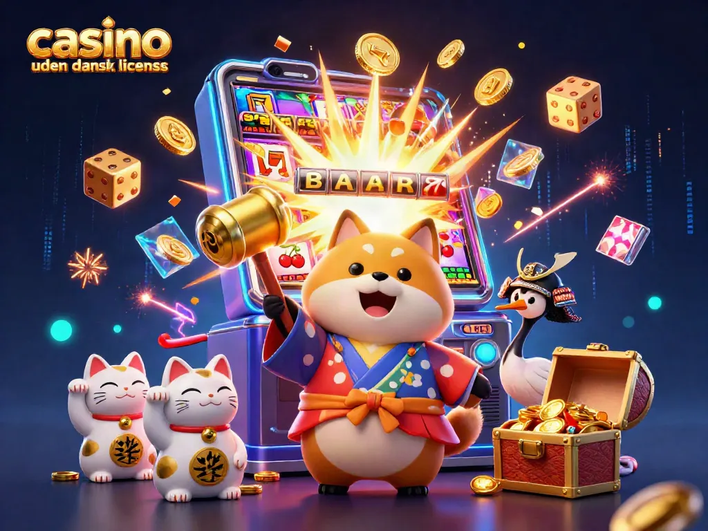 Experience winning moments at casino uden dansk licens with cheerful tanuki and exciting gaming elements.