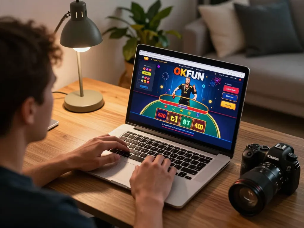 Engaging online betting session on OKFUN showcasing a player strategically placing bets.