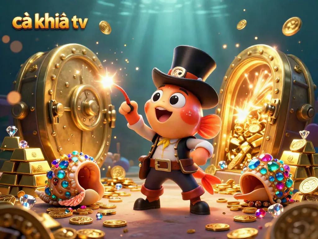 Experience exciting moments at cà khịa tv with a vibrant underwater casino adventure showcasing treasure and fun!