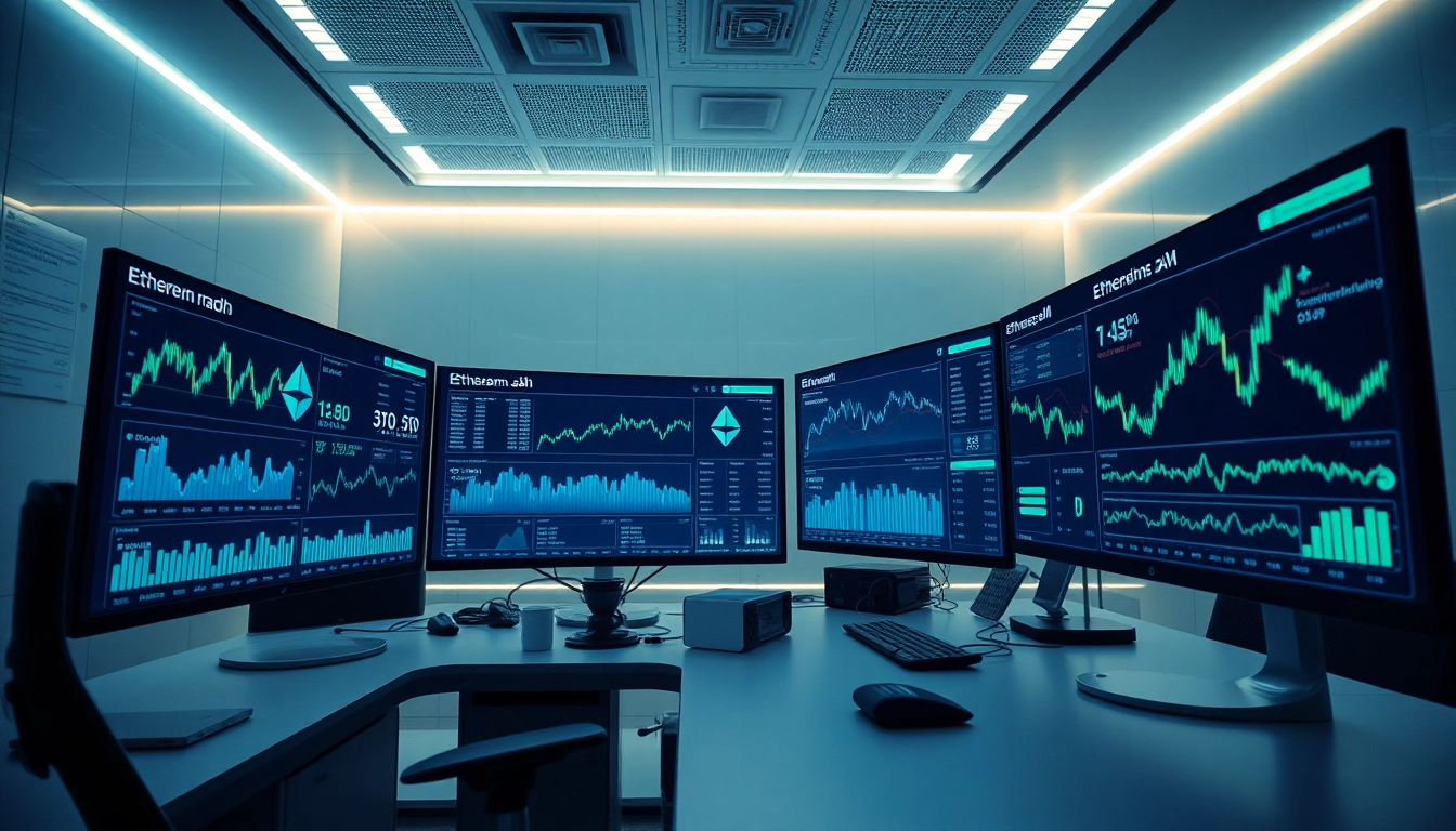 Real-time Ethereum trading environment at https://ethereum-kurs.se/ with price charts and analytics.