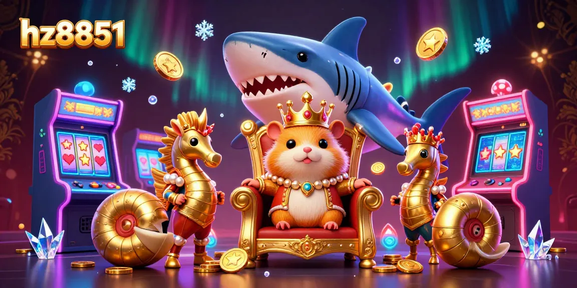 Join the excitement at hz8851 with vibrant game elements and a captivating underwater royal scene.