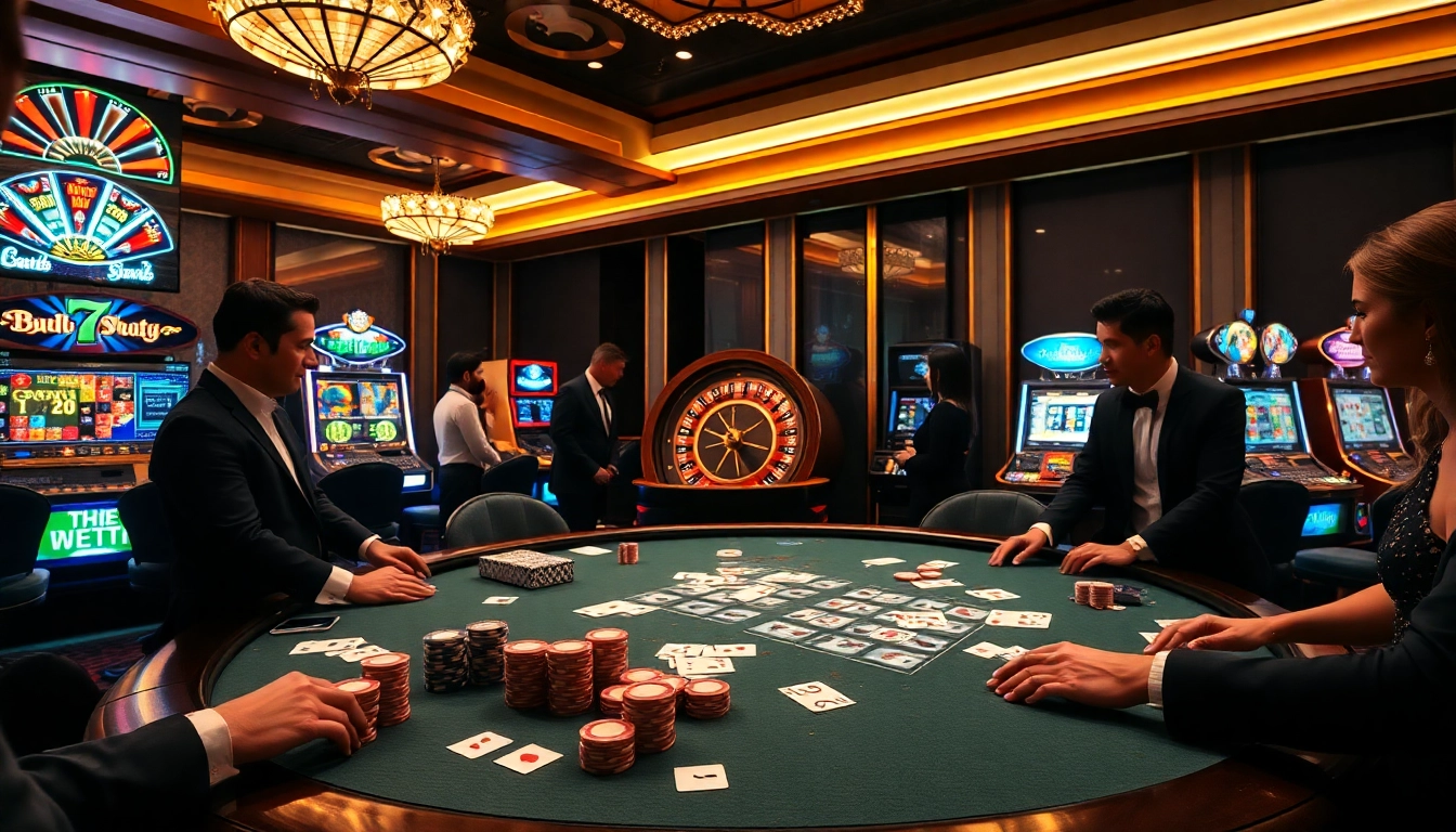 Experience the thrill of gambling at https://max88.faith/ with players enjoying poker and roulette.