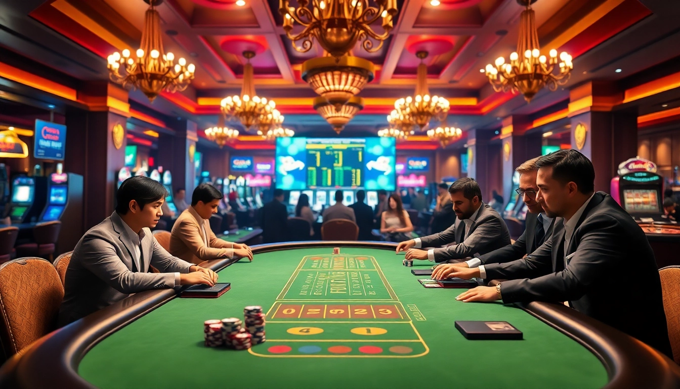 Engage in thrilling gameplay at https://tip88a.com/ with vibrant poker chips and a professional casino table.