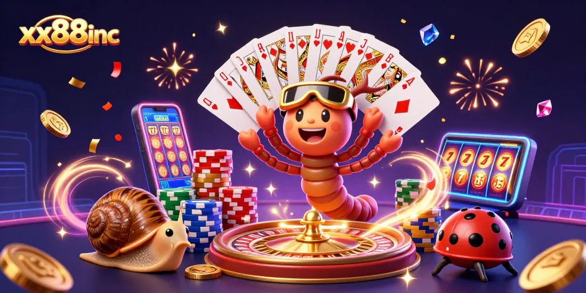 Engage in thrilling gameplay at xx88inc with vibrant characters and casino elements.