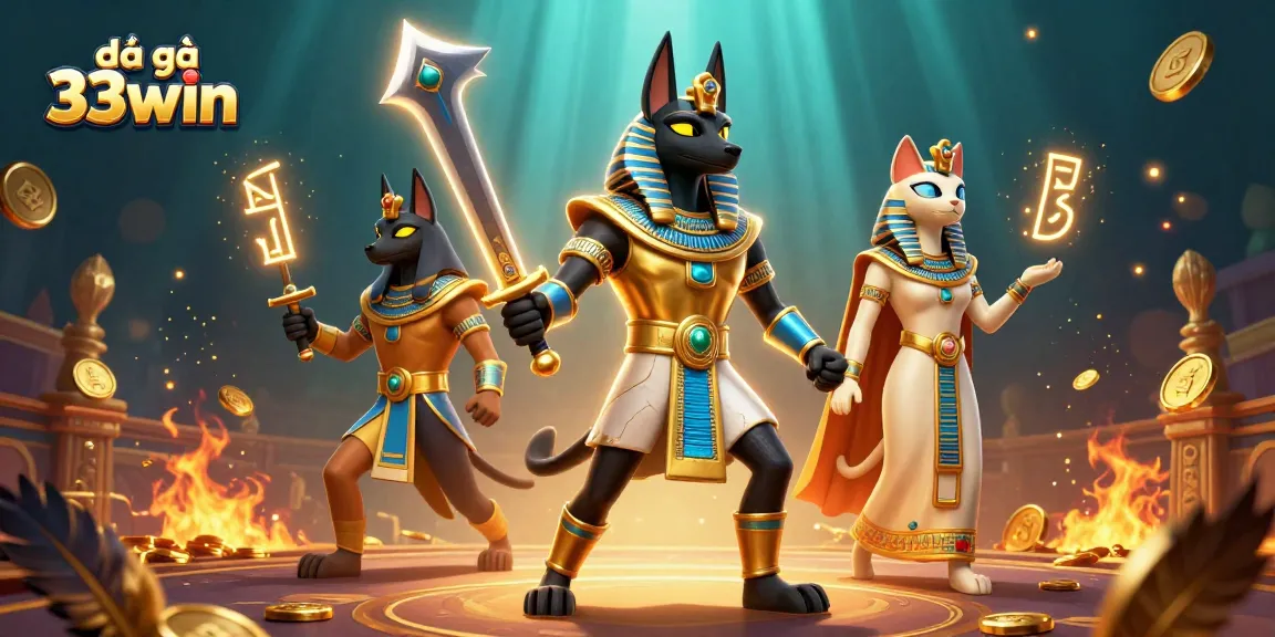 Engage with đá gà 33win in an electrifying arena featuring vibrant characters and dynamic elements.