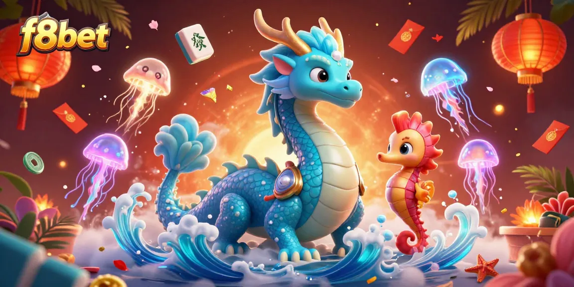 Experience thrilling gaming moments with f8bet in an engaging 3D casino setting featuring vibrant elements.